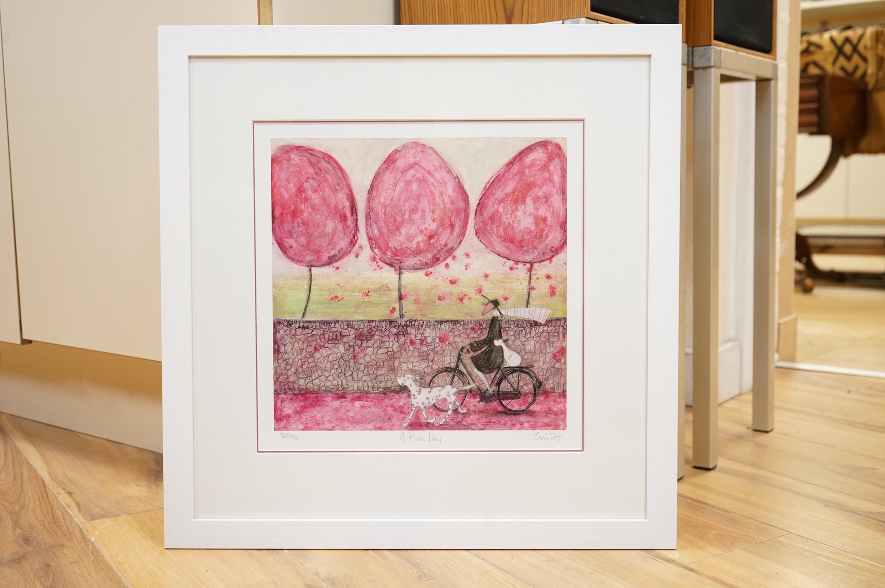 Sam Toft (b.1964), ‘A Pink Day’, limited edition print, 362/395, signed and numbered in pencil, 33 x 33cm